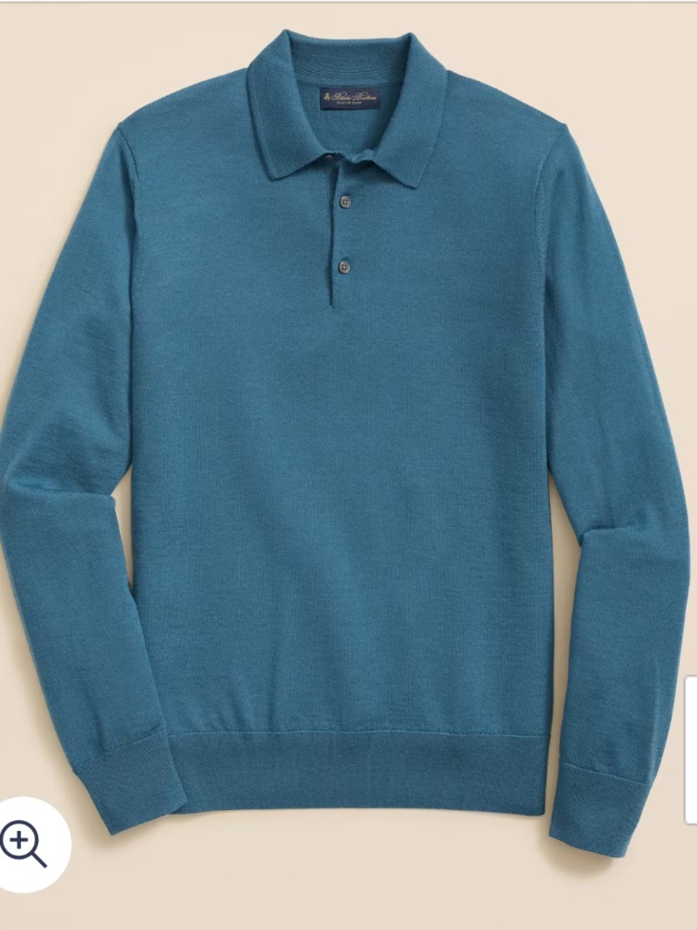 Like New Brooks Brothers Ultimate Merino Wool Polo Sweater